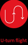 U-turn flight